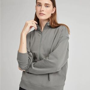 Richer Poorer Stretch Half Zip Pullover green NWT flattering comfy Madewell